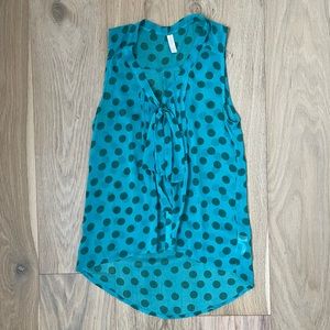 Polka dot blouse